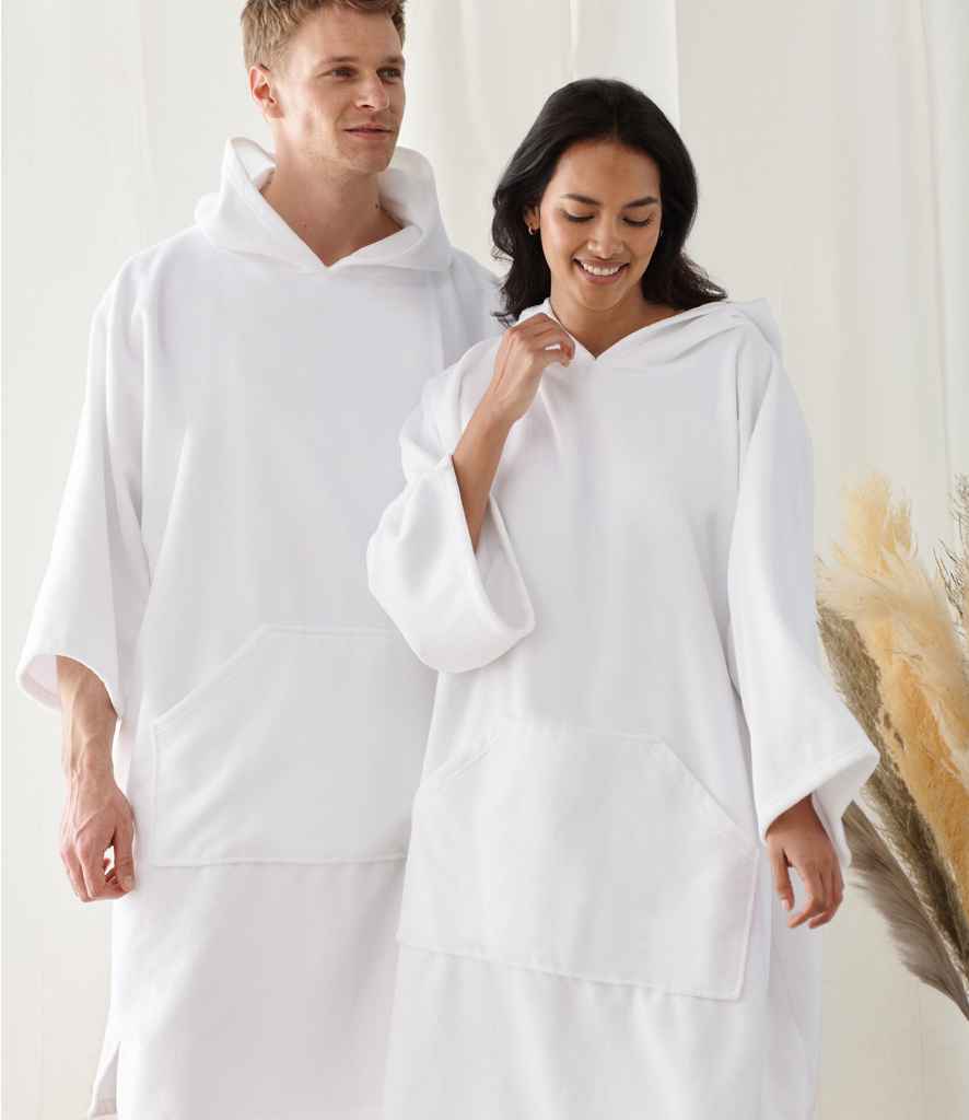 Towel City Adult Poncho | White Robe - Lancashire Teamwear