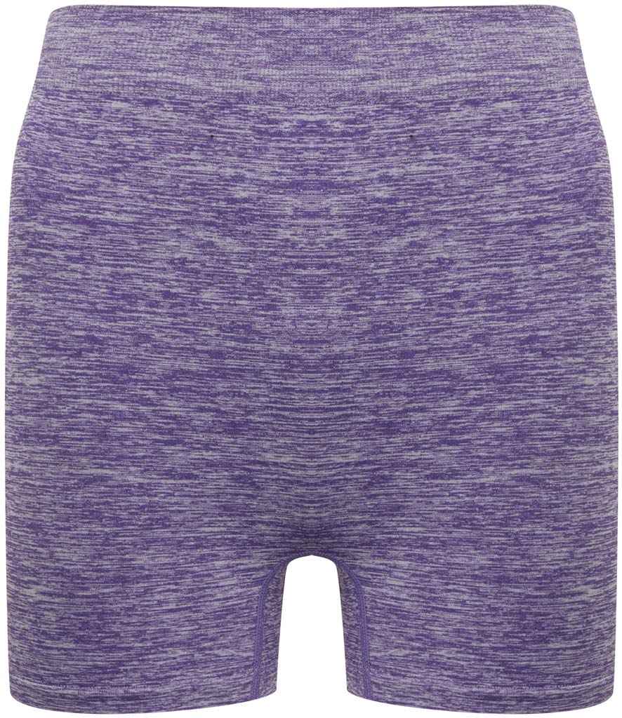 Tombo Ladies Seamless Shorts Purple Marl