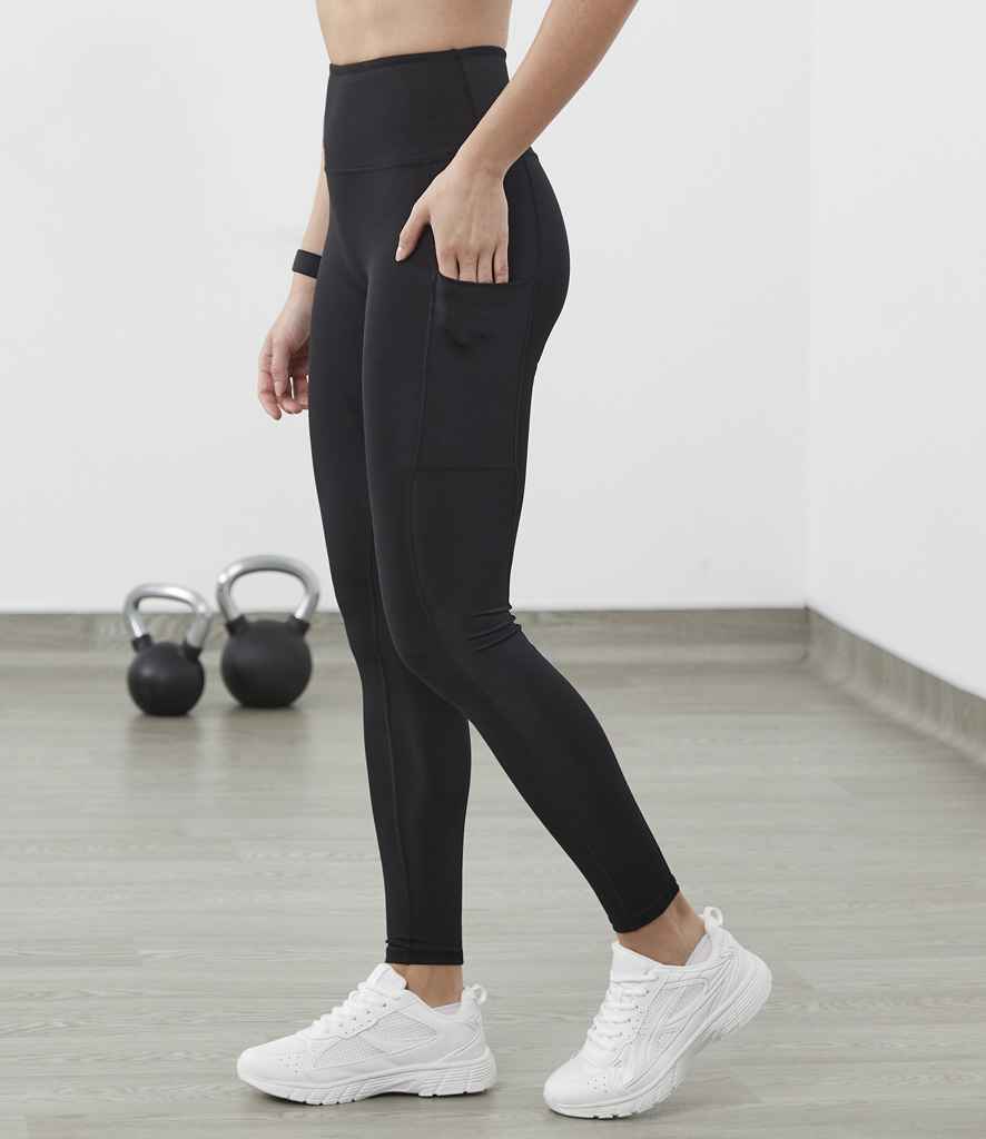 Tombo Ladies Core Pocket Leggings | Black - Lancashire Teamwear