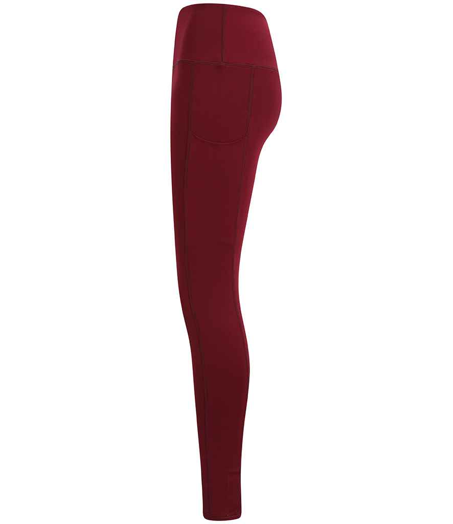 Tombo Ladies Core Pocket Leggings | Deep Burgundy - Lancashire Teamwear