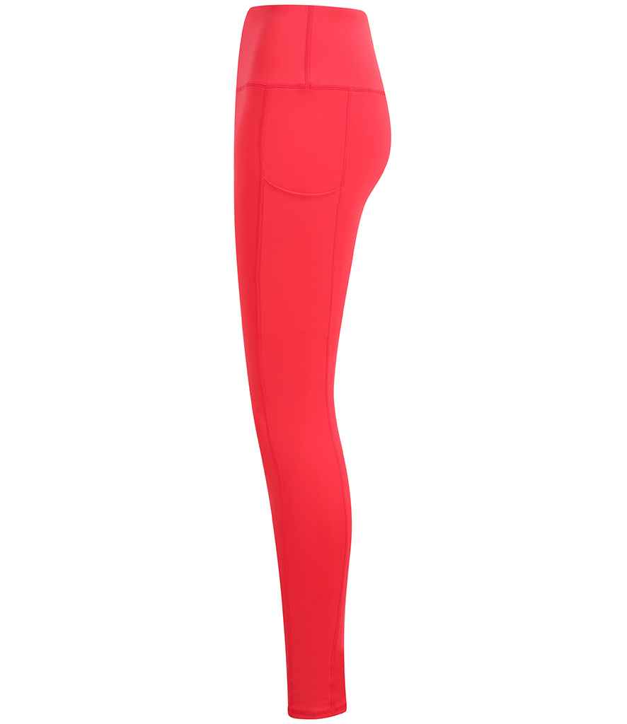 Tombo Ladies Core Pocket Leggings | Hot Coral - Lancashire Teamwear
