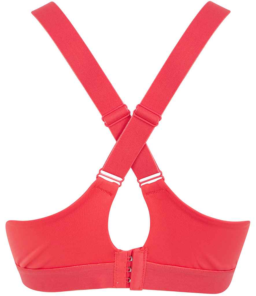 Tombo Medium Impact Core Bra | Hot Coral T-Shirt - Lancashire Teamwear