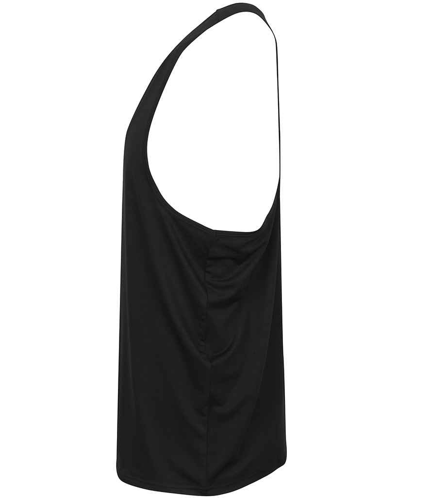 Tombo Muscle Vest | Black T-Shirt - Lancashire Teamwear
