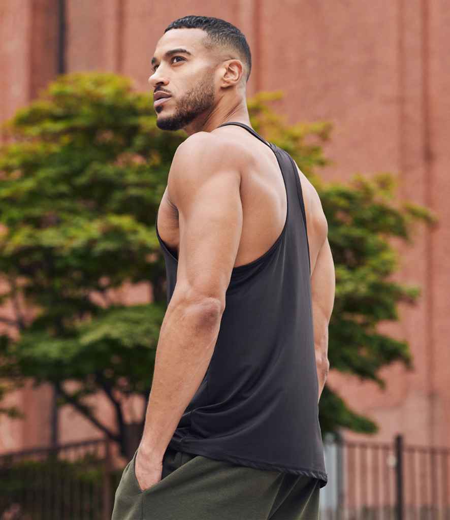Tombo Muscle Vest | Black T-Shirt - Lancashire Teamwear
