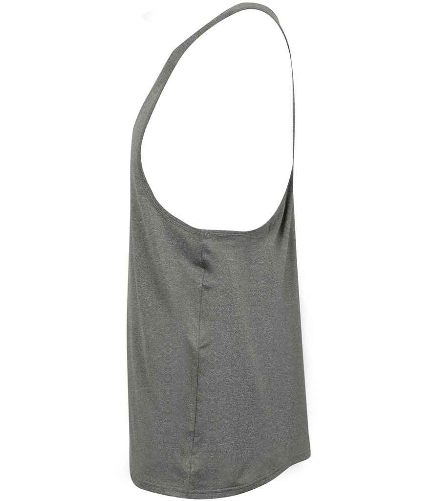 Tombo Muscle Vest | Grey Marl T-Shirt - Lancashire Teamwear