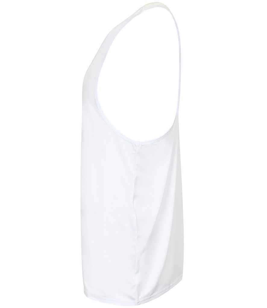 Tombo Muscle Vest | White T-Shirt - Lancashire Teamwear