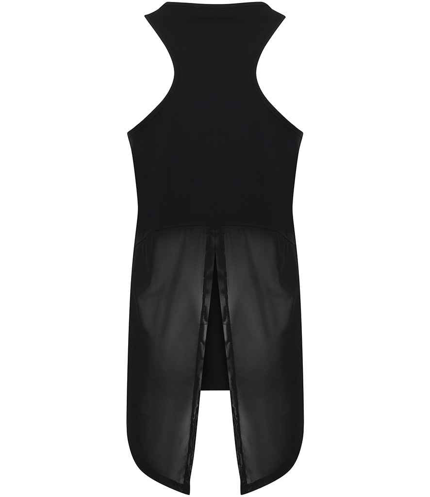 Tombo Ladies Open Back Vest | Black T-Shirt - Lancashire Teamwear