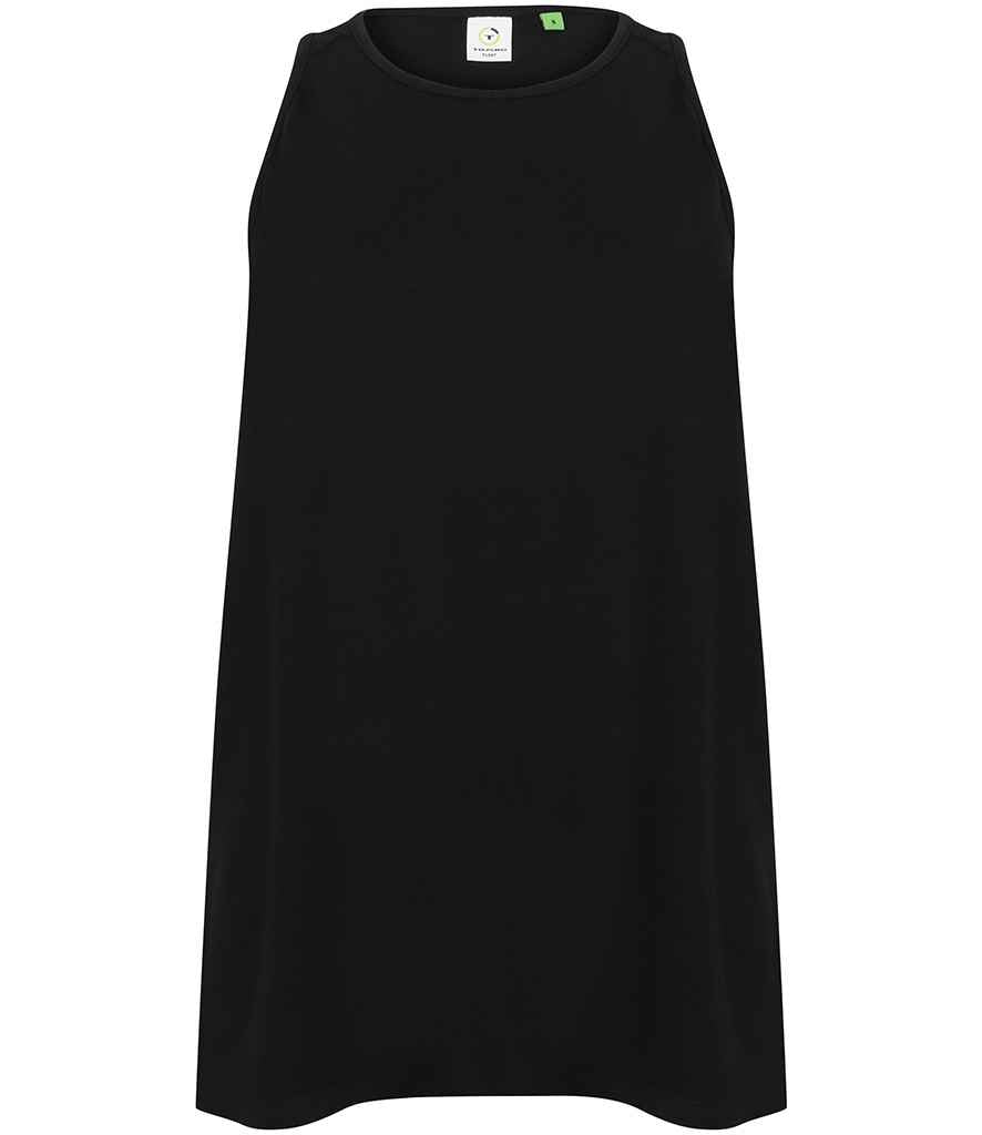 Tombo Ladies Open Back Vest Black