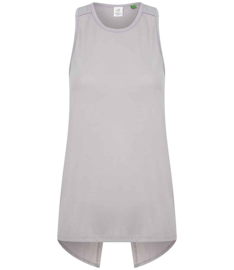 Tombo Ladies Open Back Vest Light Grey