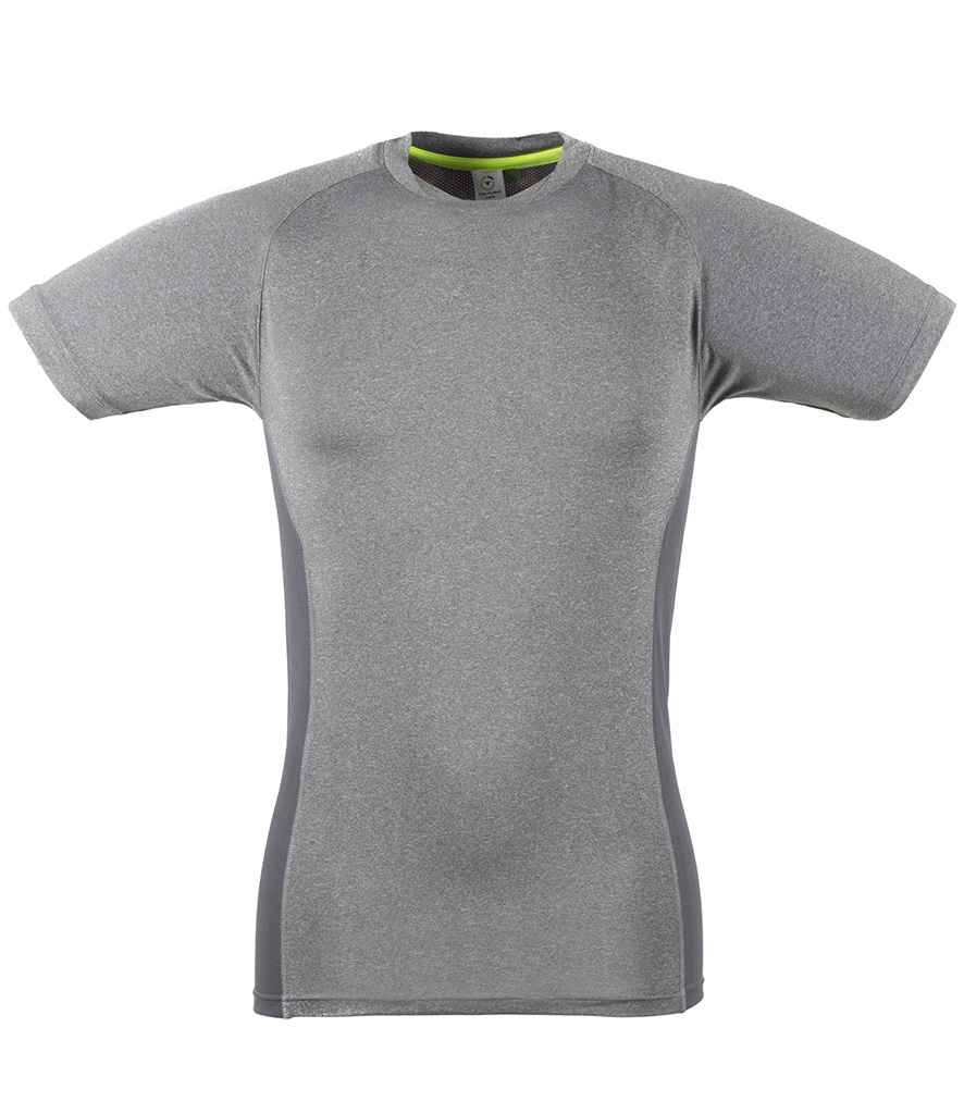 Tombo Slim Fit T-Shirt | Grey Marl/Grey - Lancashire Teamwear