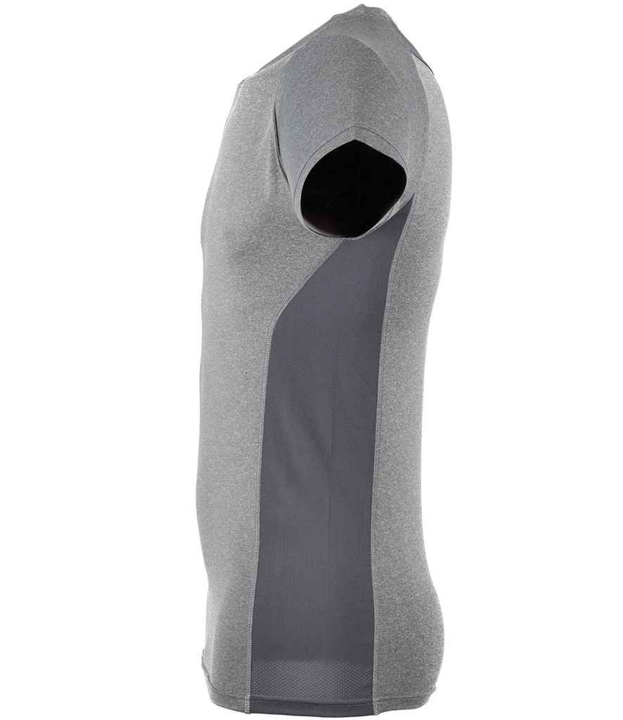 Tombo Slim Fit T-Shirt | Grey Marl/Grey - Lancashire Teamwear