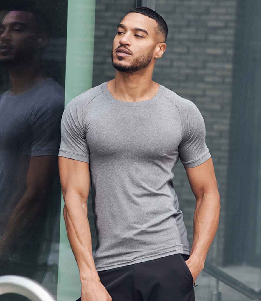 Tombo Slim Fit T-Shirt | Grey Marl/Grey - Lancashire Teamwear