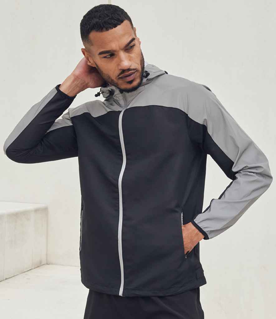 Tombo Hi-Vis Performance Jacket | Black/Reflective - Lancashire Teamwear