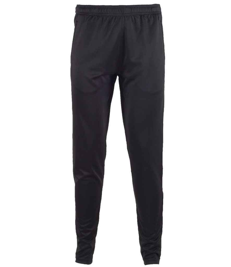 Tombo Slim Leg Training Pants | Black Trousers - Lancashire Teamwear