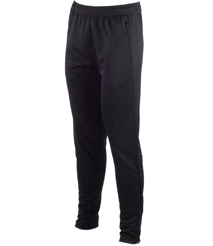 Tombo Slim Leg Training Pants | Black Trousers - Lancashire Teamwear