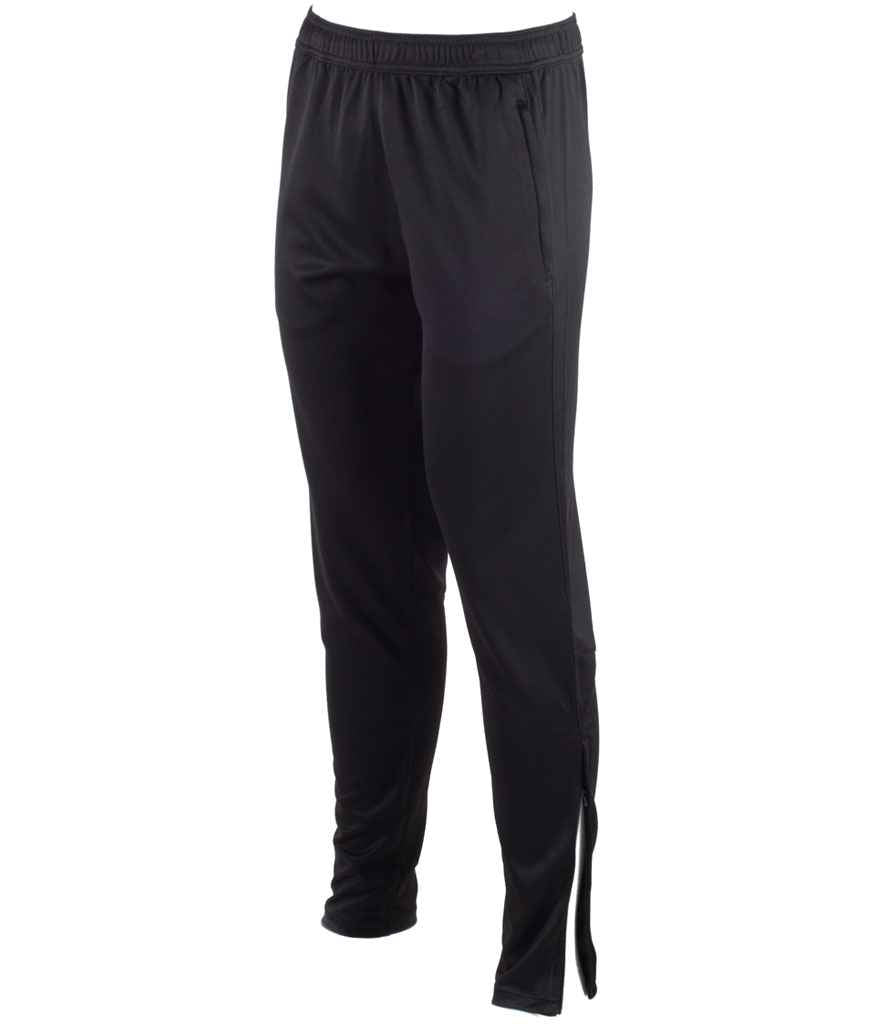 Tombo Slim Leg Training Pants | Black Trousers - Lancashire Teamwear