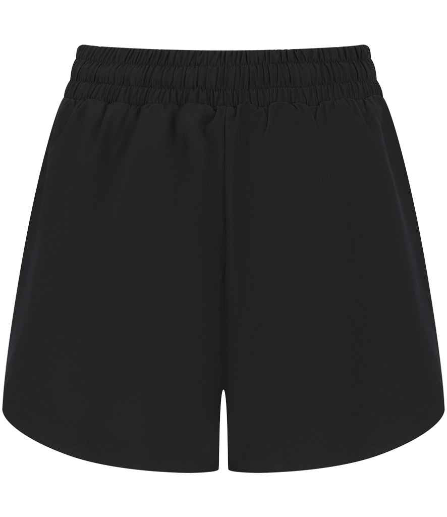Tombo Ladies Double Layer Sports Shorts | Black/Black - Lancashire Teamwear