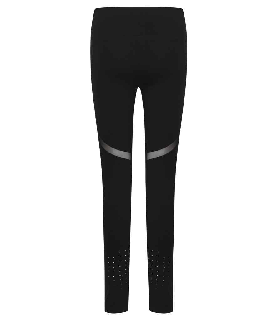 Tombo Ladies Panelled Leggings | Black - Lancashire Teamwear