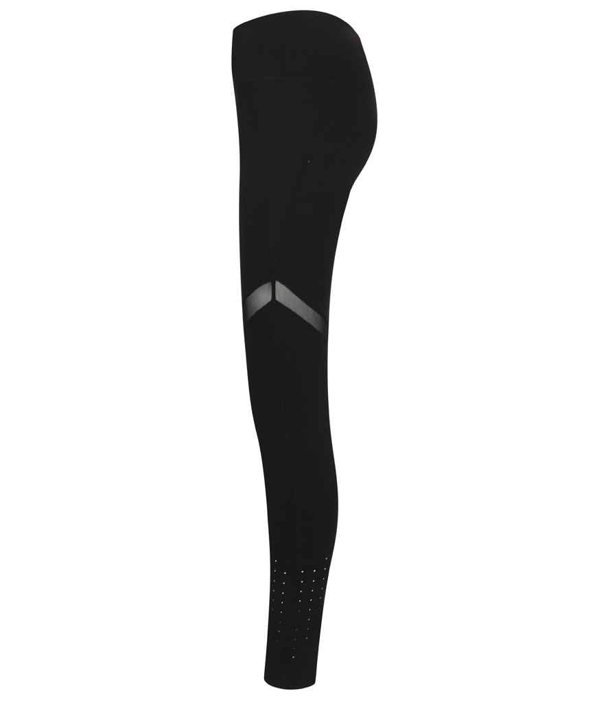 Tombo Ladies Panelled Leggings | Black - Lancashire Teamwear