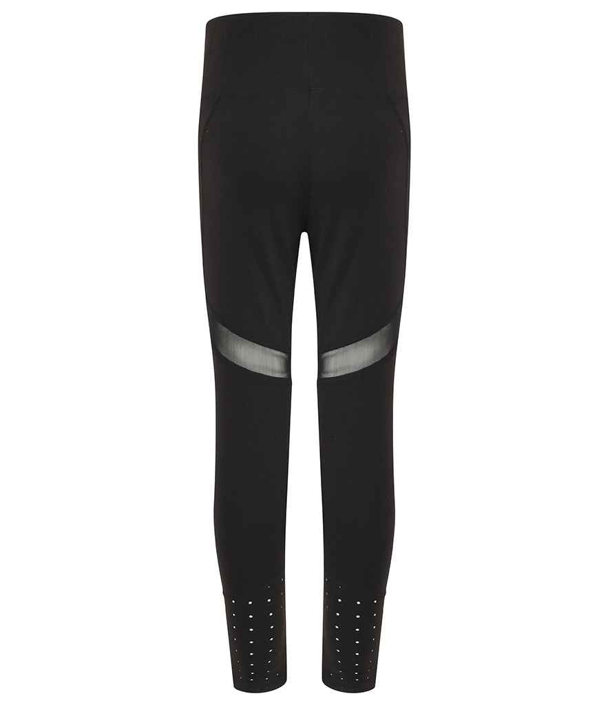 Tombo Kids Panelled Leggings | Black - Lancashire Teamwear