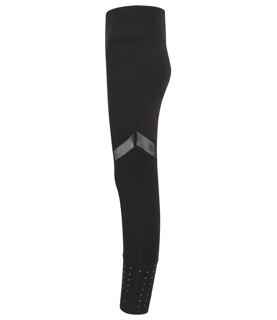Tombo Kids Panelled Leggings | Black - Lancashire Teamwear