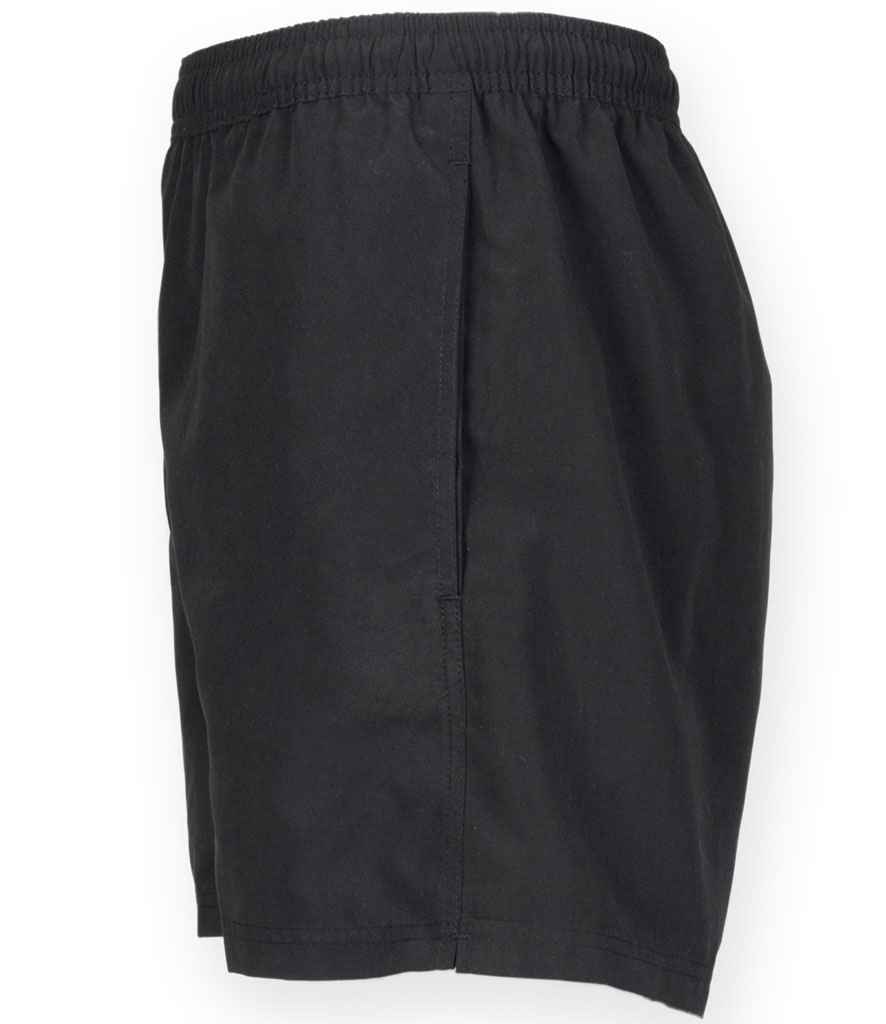Tombo Kids Active Track Shorts | Black - Lancashire Teamwear