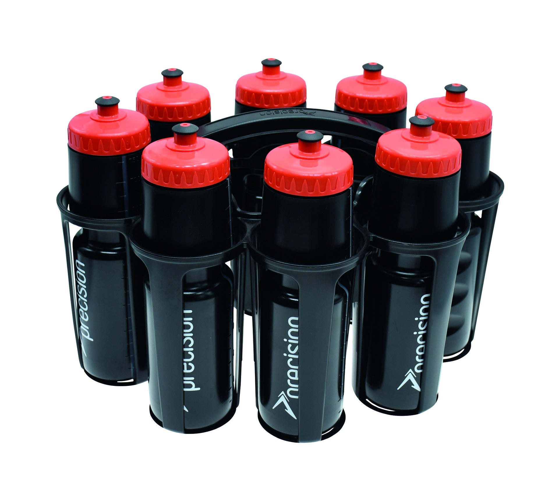 Precision 8 Water Bottles & Oval Carrier (750ml) - Lancashire Teamwear