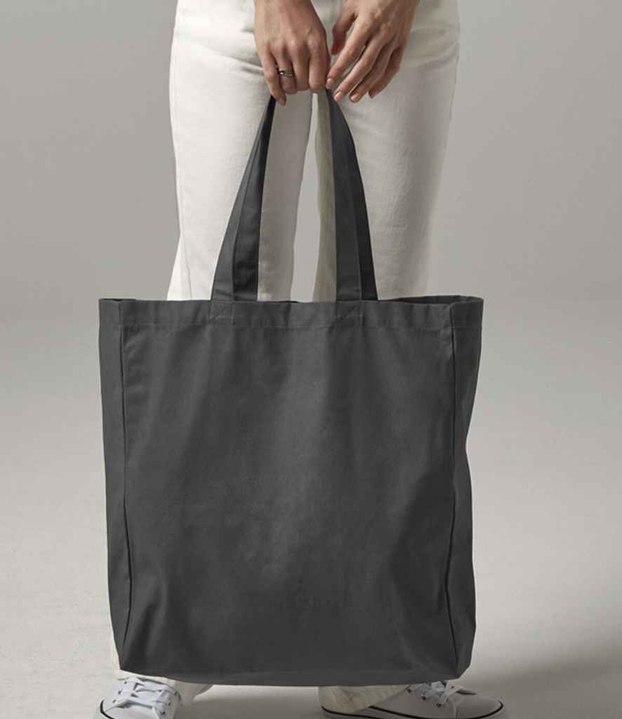 Westford Mill Canvas Classic Shopper | Graphite Grey Bag - Lancashire Teamwear