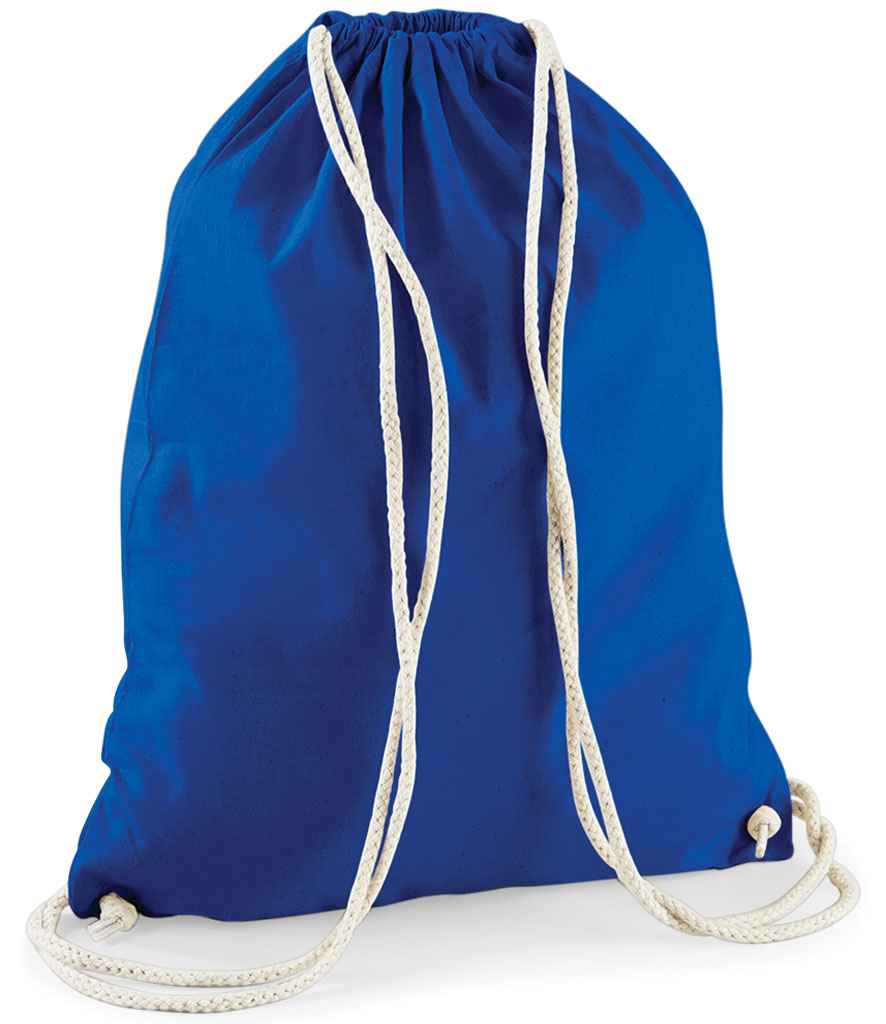 Westford Mill Cotton Gymsac | Bright Royal Bag - Lancashire Teamwear