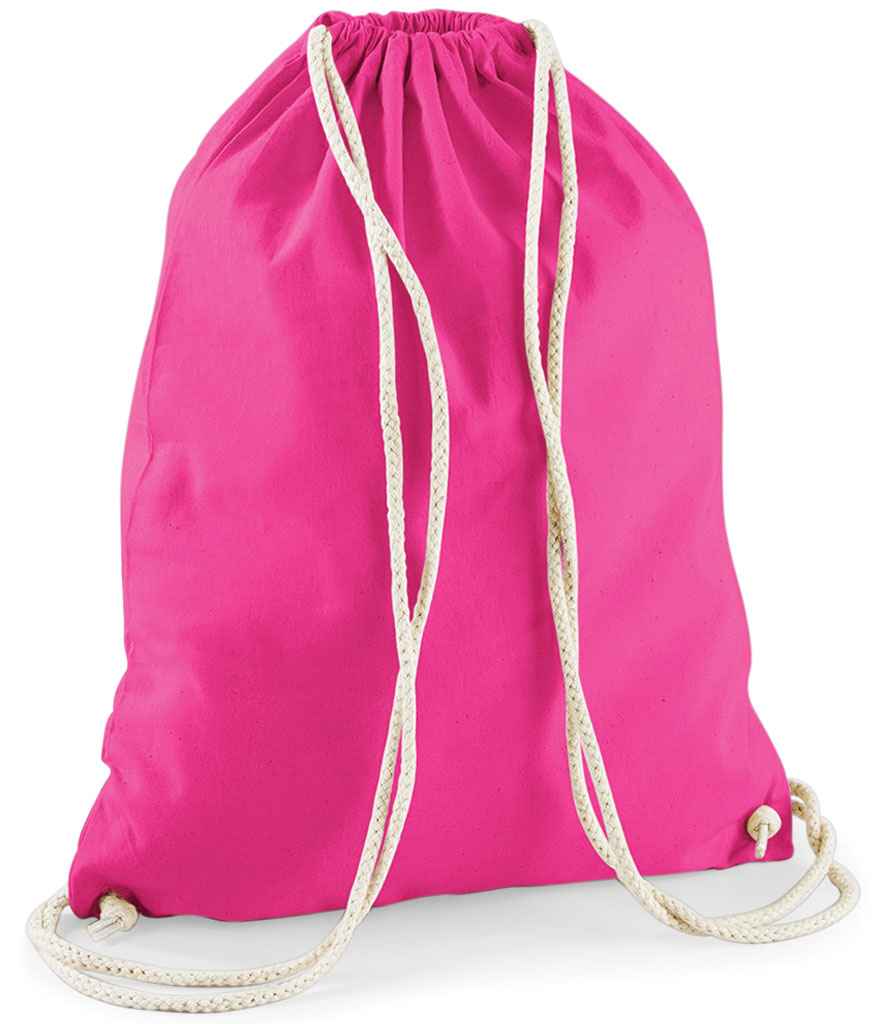 Westford Mill Cotton Gymsac | Fuchsia Bag - Lancashire Teamwear