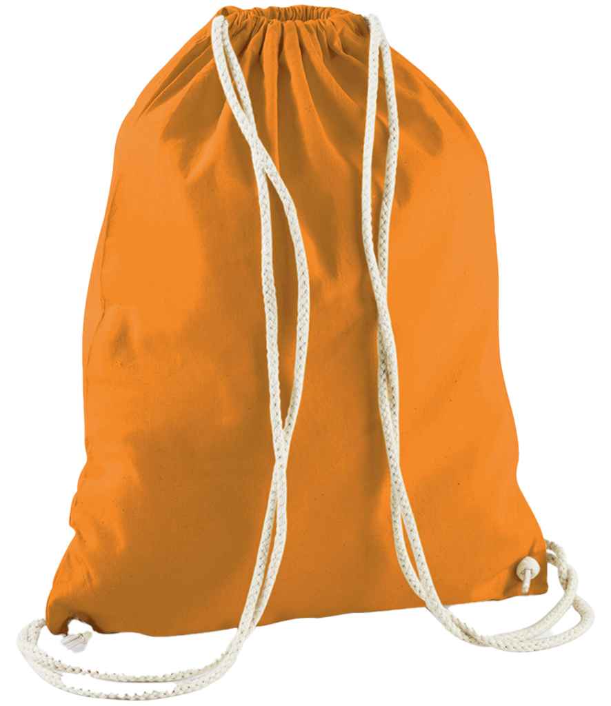 Westford Mill Cotton Gymsac | Orange Bag - Lancashire Teamwear