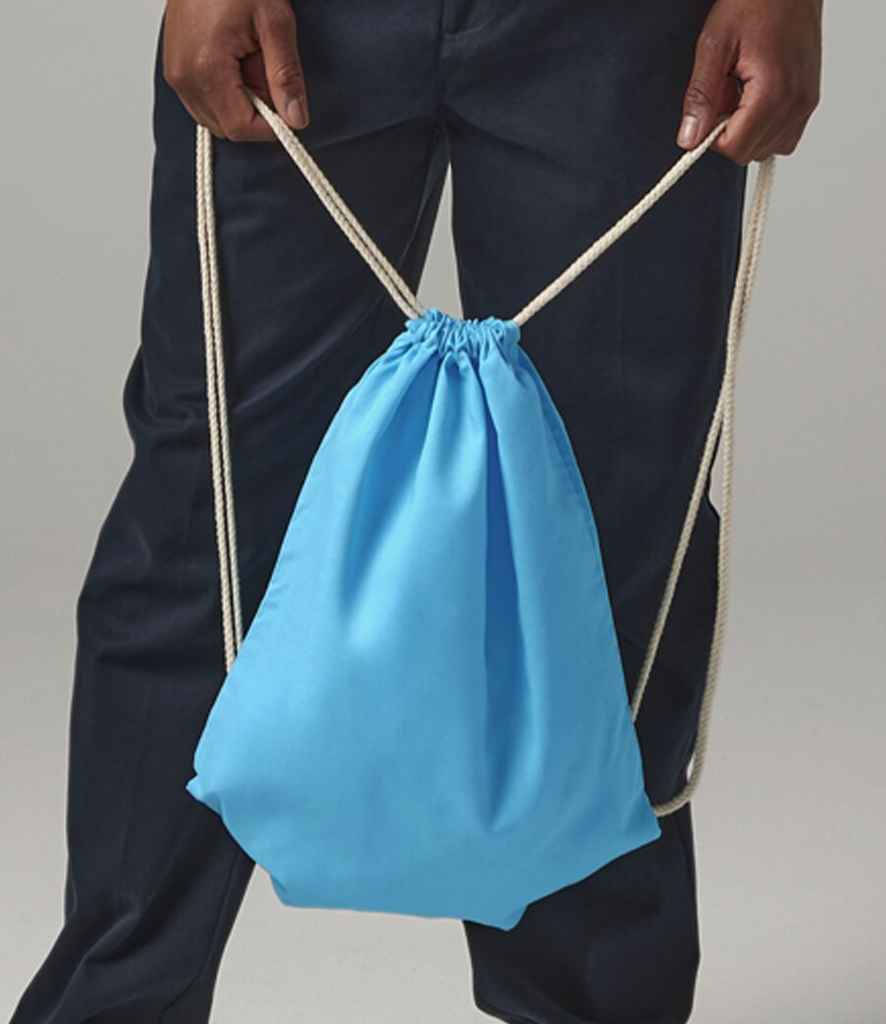 Westford Mill Cotton Gymsac | Surf Blue Bag - Lancashire Teamwear