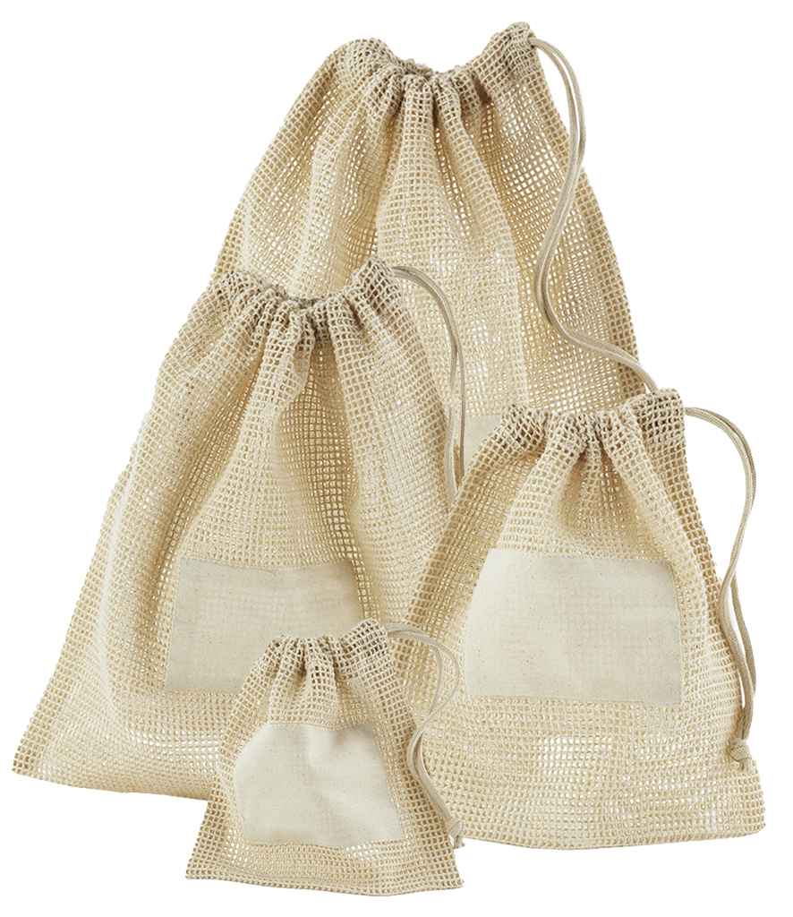 Westford Mill Organic Cotton Mesh Sacks Natural