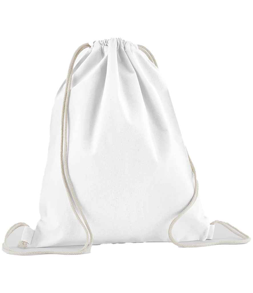 Westford Mill Organic Cotton In Conversion Gymsac | White Bag - Lancashire Teamwear