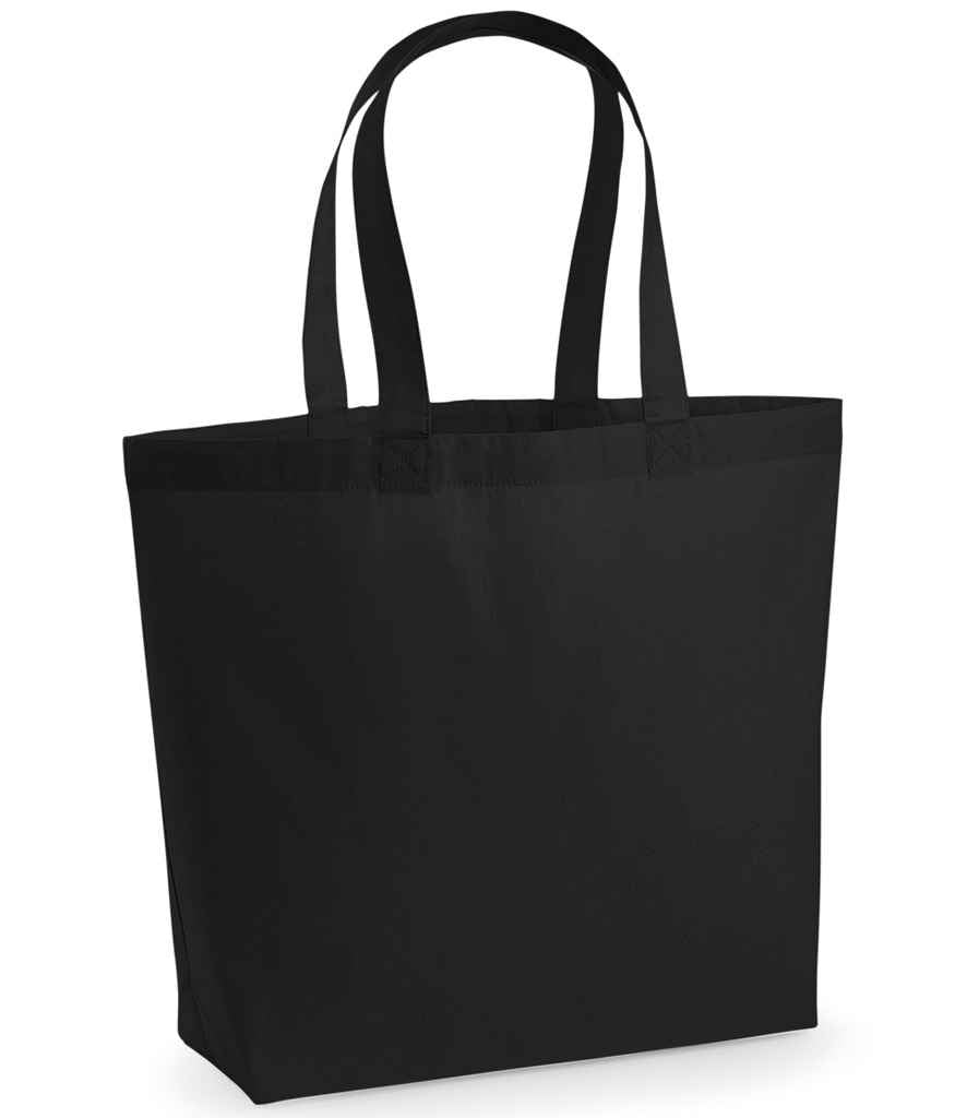 Westford Mill Premium Cotton Maxi Tote Bag Black