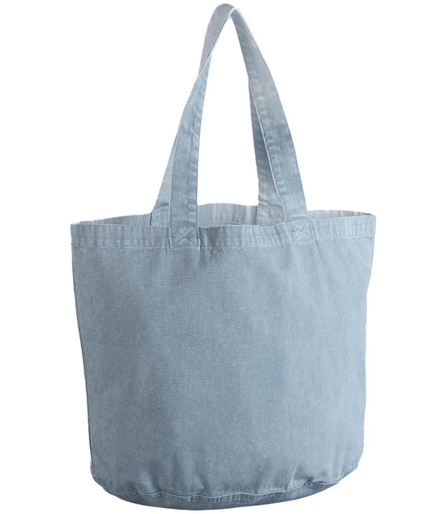 Westford Mill Garment Dyed Shopper | Vintage Light Blue Bag - Lancashire Teamwear