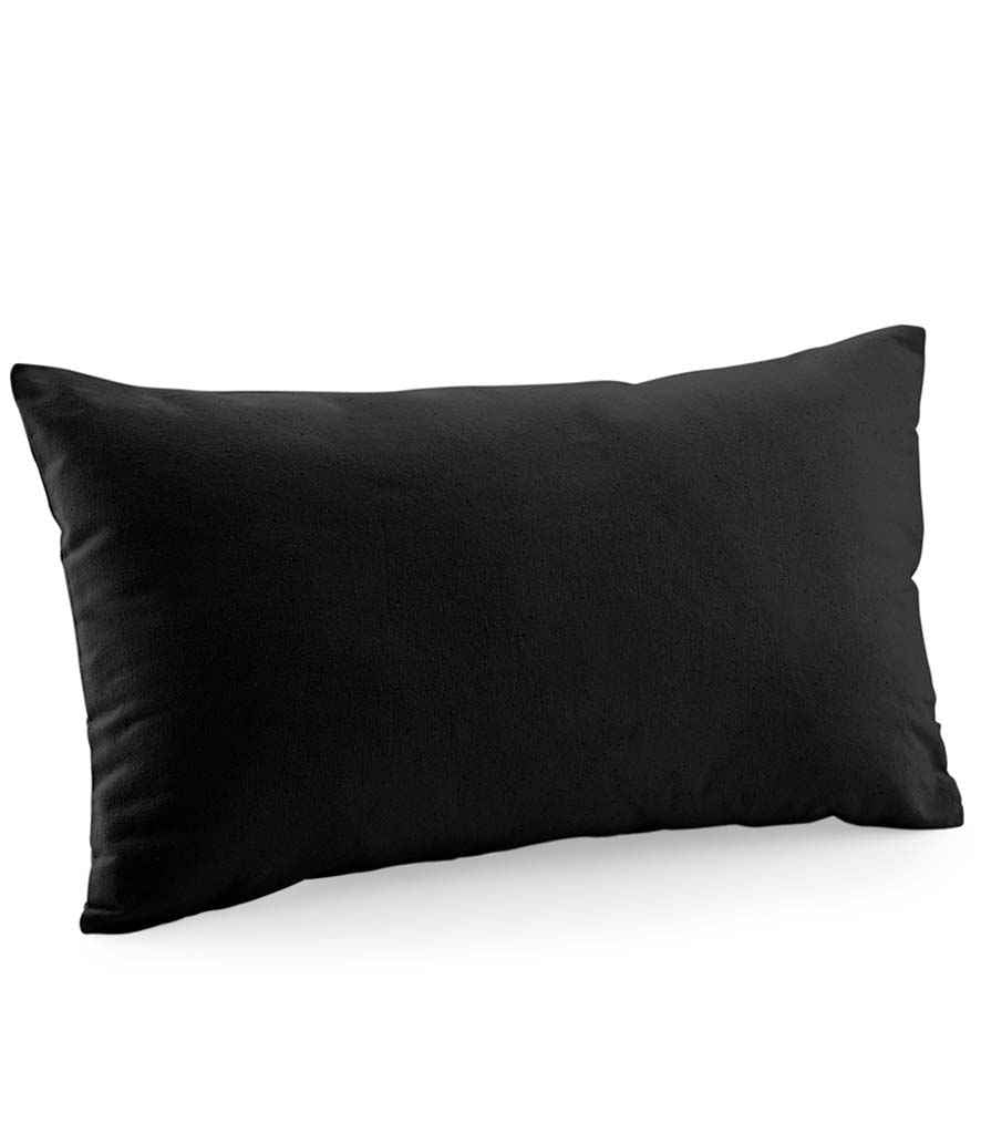 Westford Mill Fairtrade Cotton Canvas Cushion Cover | Black Accessory - Lancashire Teamwear