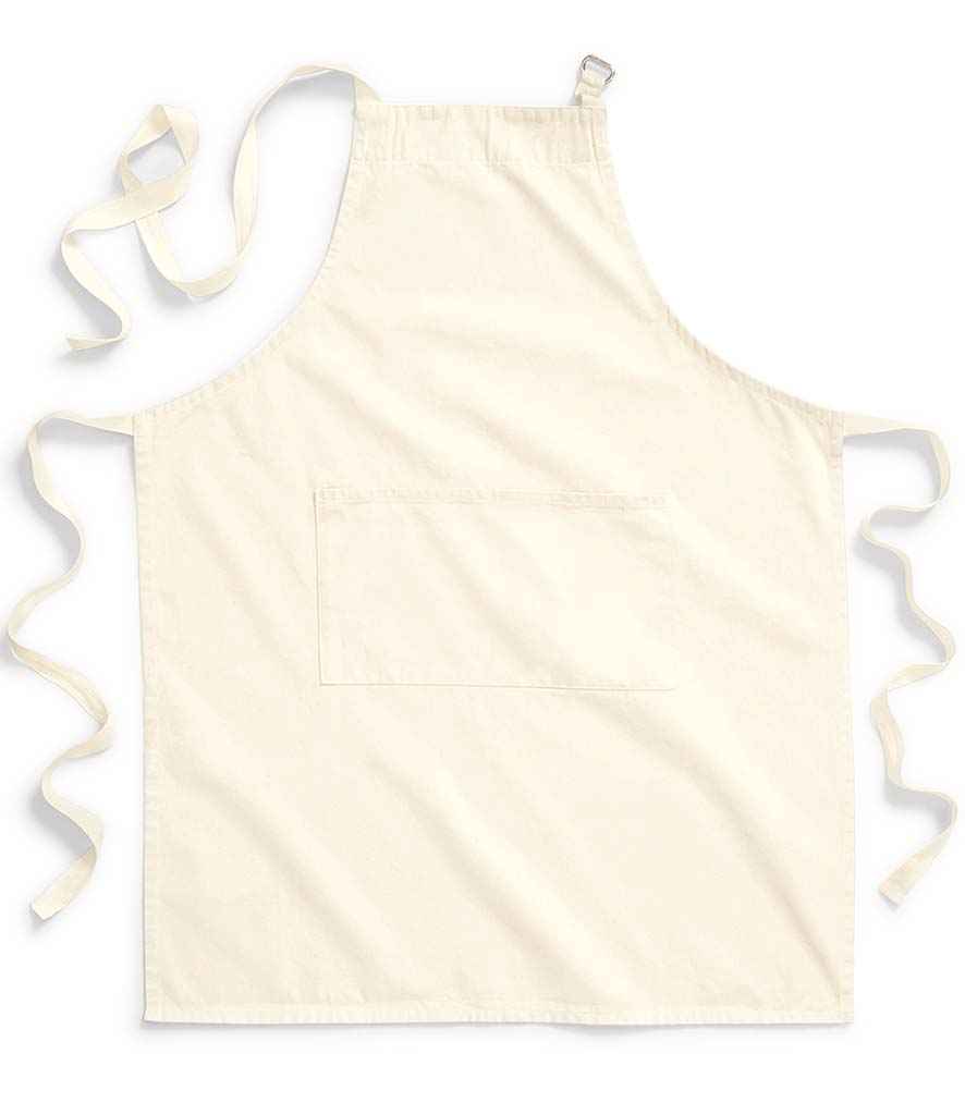 Westford Mill Fairtrade Adult Craft Apron | Natural - Lancashire Teamwear