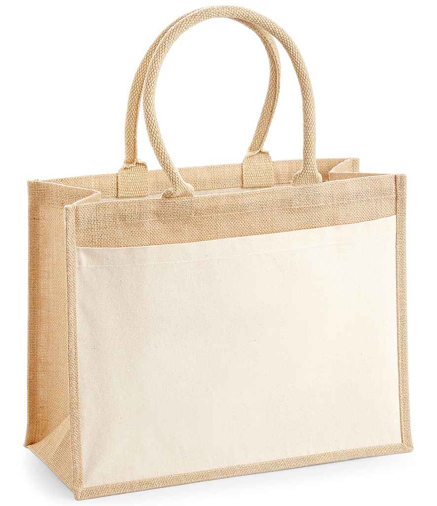 Westford Mill Pocket Jute Shopper Natural