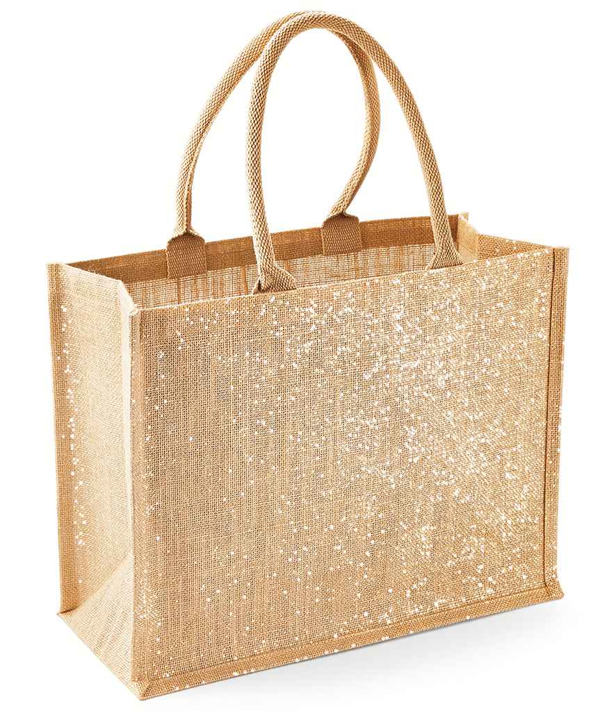 Westford Mill Shimmer Jute Shopper Natural Gold