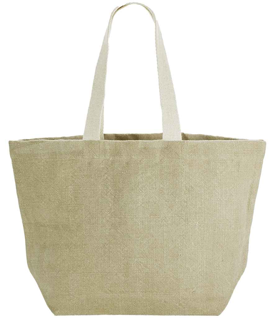 Westford Mill Soft Washed Jute Beach Bag Natural