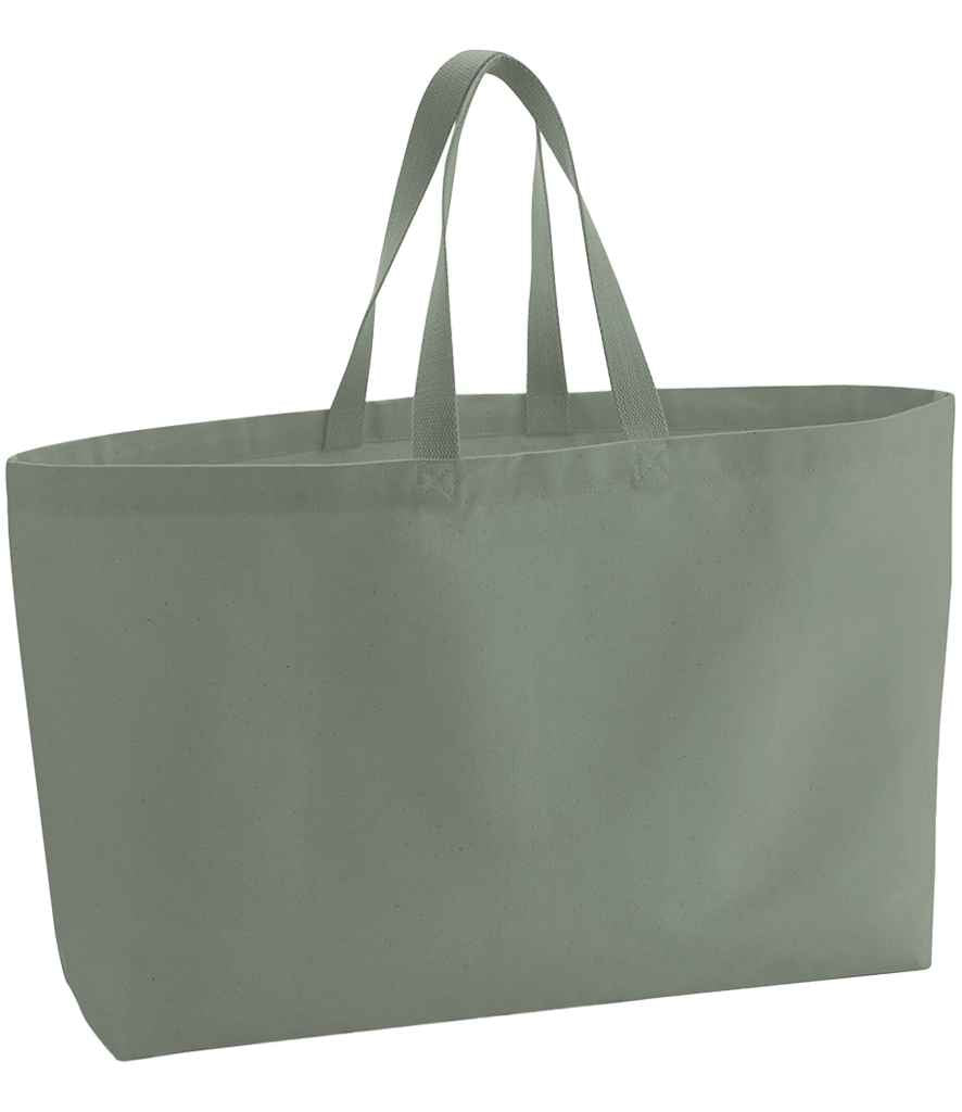 Westford Mill Oversized Canvas Tote Bag Dusty Green