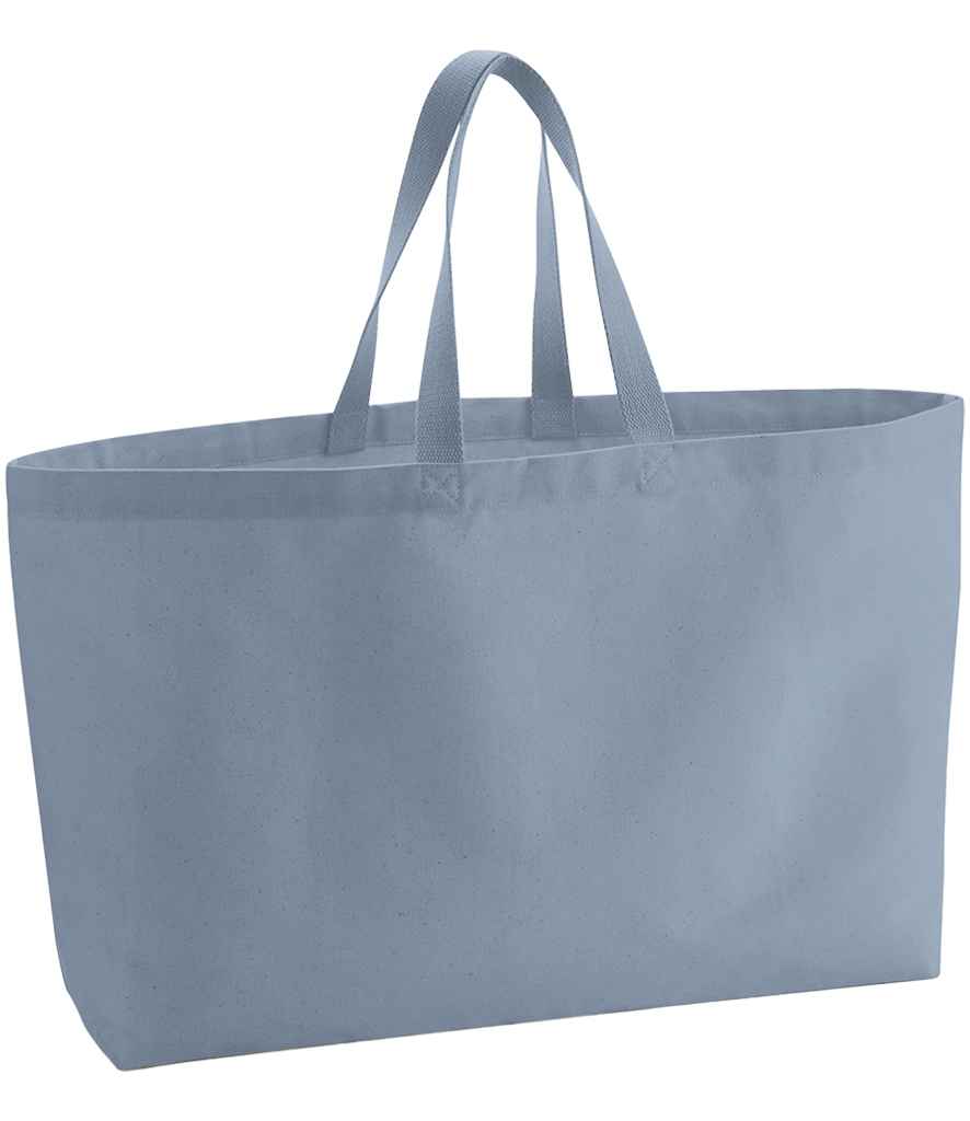 Westford Mill Oversized Canvas Tote Bag Dusty Blue