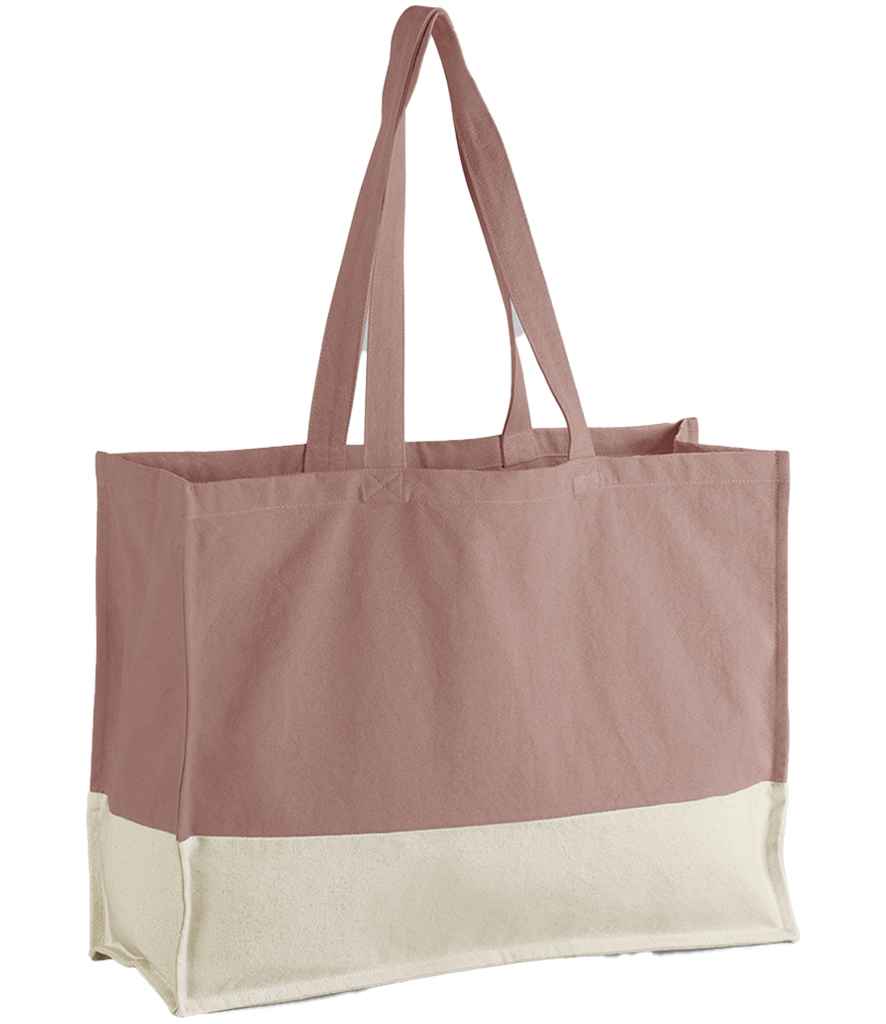 Westford Mill EarthAware® Organic Contrast Shopper Rose/Natural