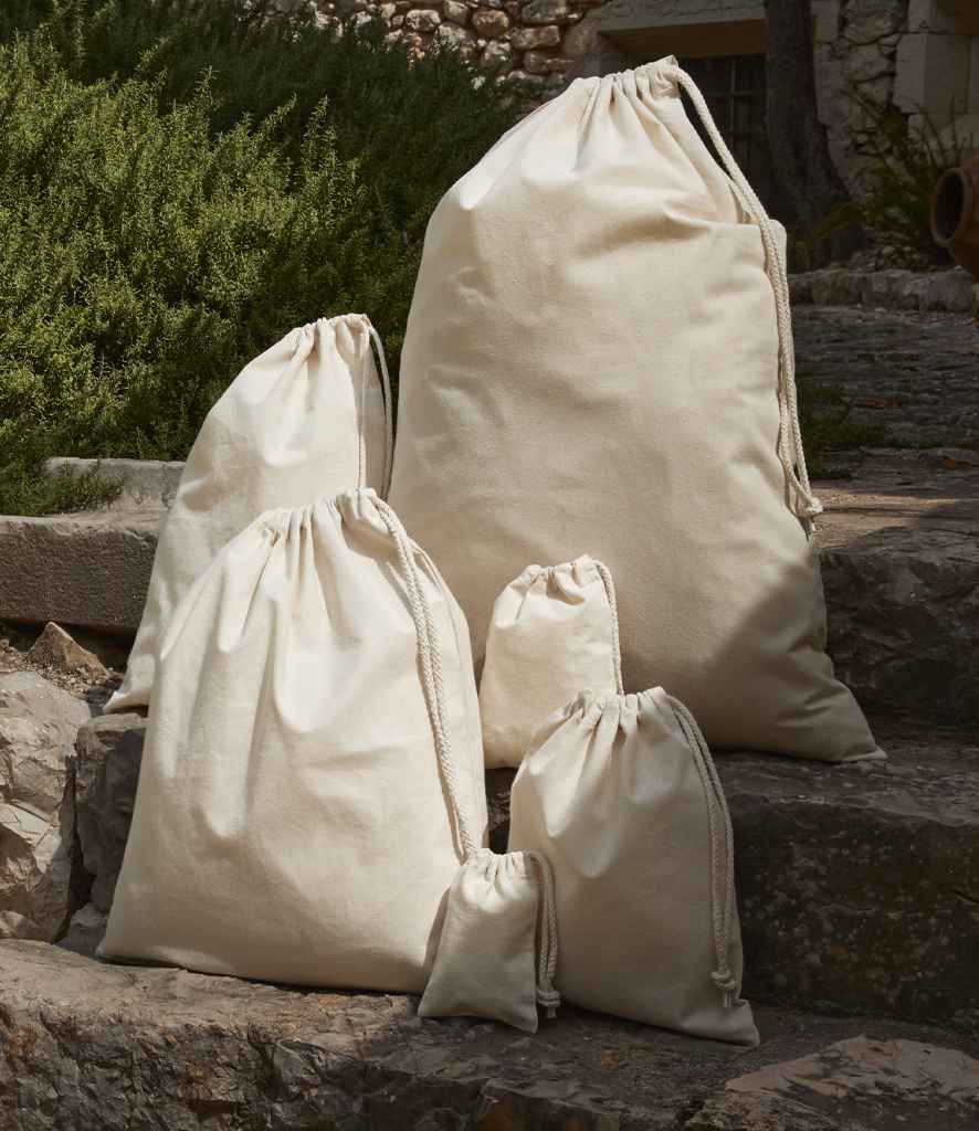 Westford Mill Recycled Cotton Stuff Bag Natural