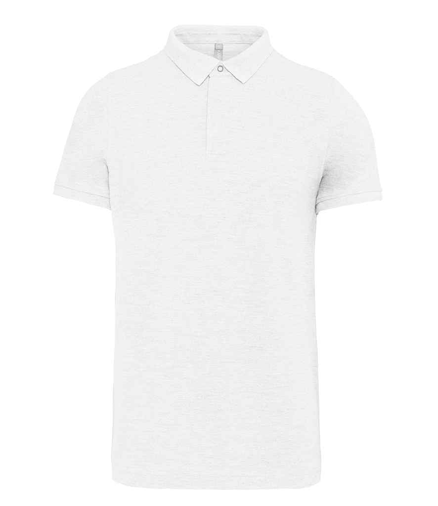 WK Designed to Work Stud Piqué Polo Shirt White