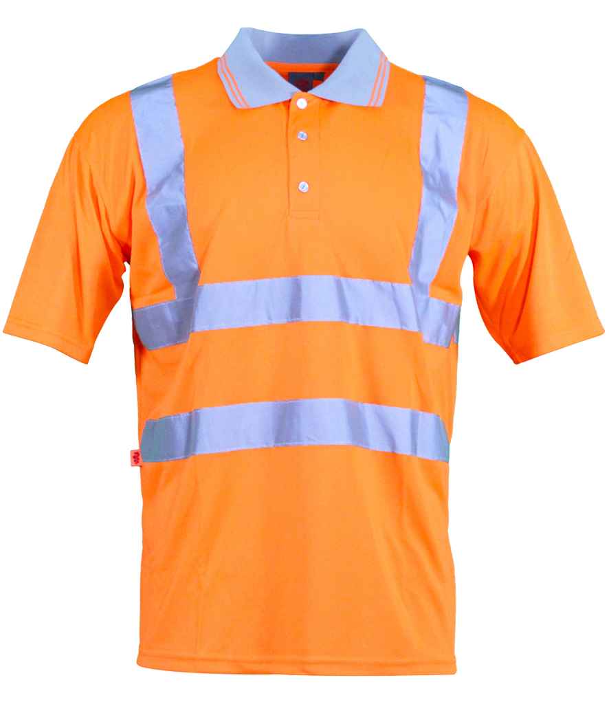 Warrior Hi-Vis Polo Shirt Fluorescent Orange