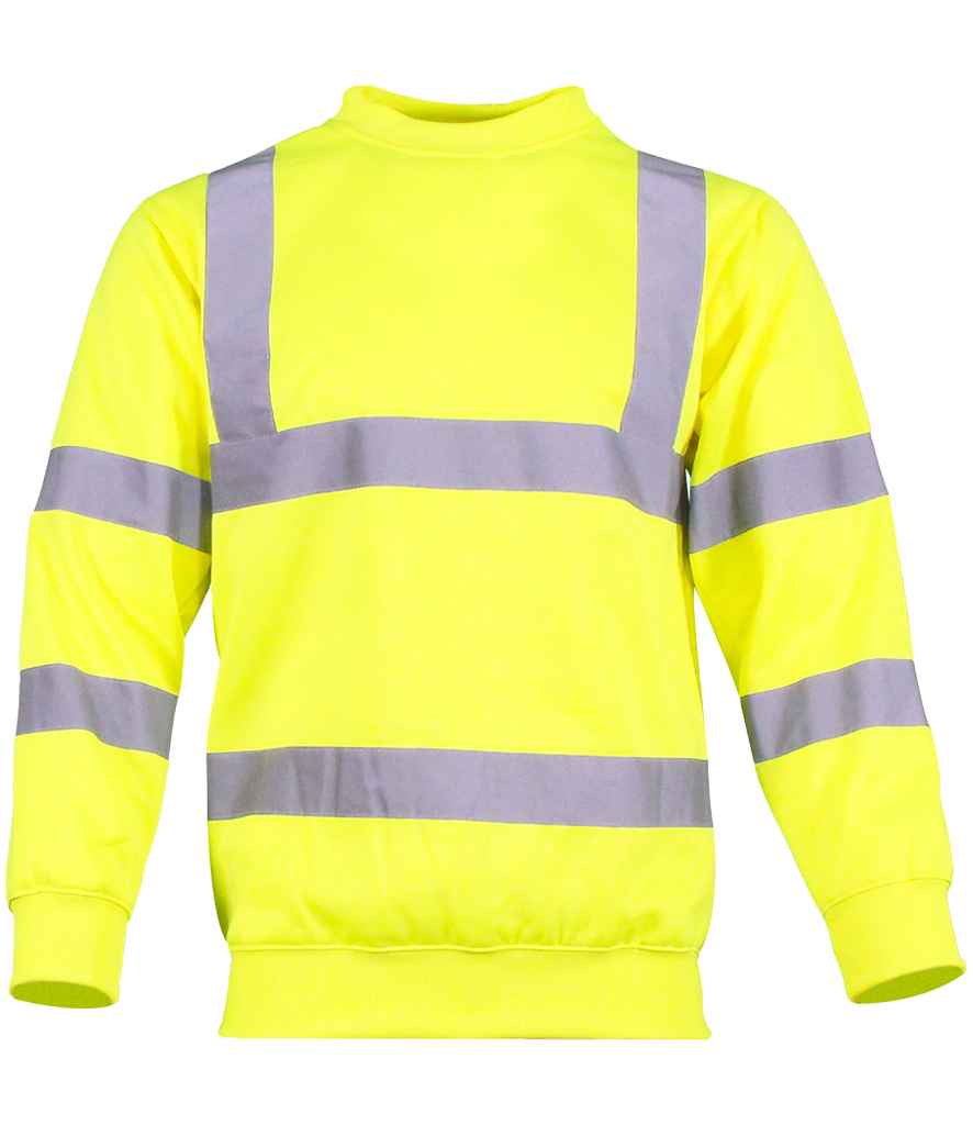 Warrior Hi-Vis Sweatshirt Fluorescent Yellow