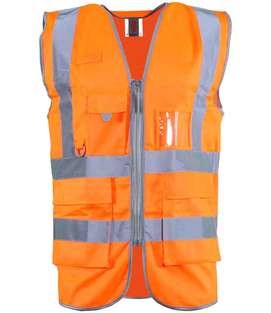 Warrior Hi-Vis Executive Waistcoat Orange
