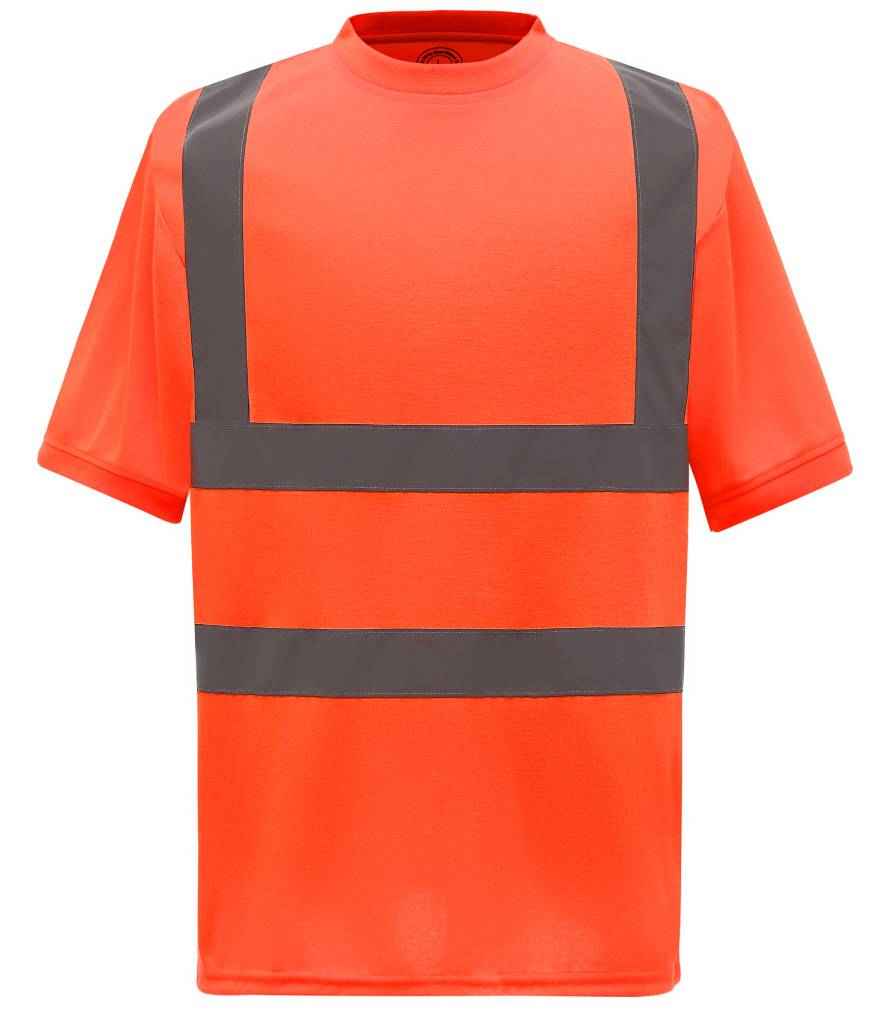 Yoko Hi-Vis Short Sleeve T-Shirt Orange